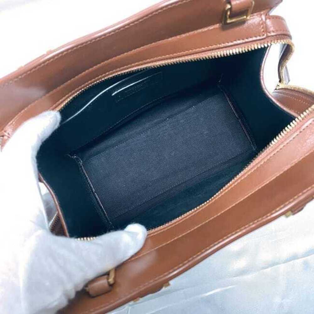 Saint Laurent Bag Uptown Brown Beige Shoulder YSL Handbag Clutch UP TOWN - Picture 7 of 10
